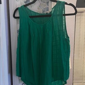 Sweet Wanderer Green Sleeveless Blouse - perfect for layering